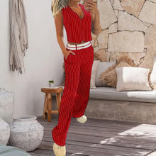 Load image into Gallery viewer, Sleeveless Striped Business Two-Piece Suit