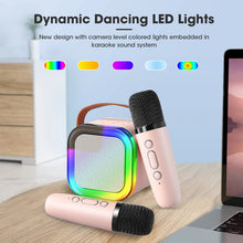 Load image into Gallery viewer, Mini Karaoke Machine with Wireless Microphones