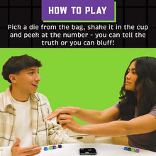 Load image into Gallery viewer, Cuff The Bluff - A Fun Bluffing Dice &amp; Card Game