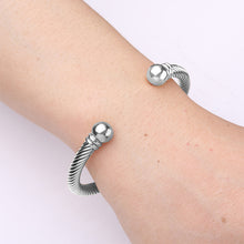 Load image into Gallery viewer, Stainless Steel Twisted Cable Wire Bracelet