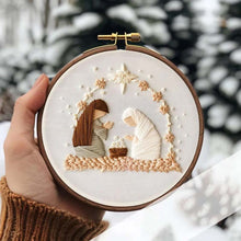 Load image into Gallery viewer, Nativity Scene Embroidery Kit