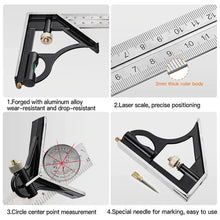 Load image into Gallery viewer, Multifunctional Combination of Movable Angle Ruler Set