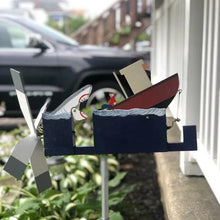 Load image into Gallery viewer, Jaws Disaster Whirligig - Funny Garden Decor