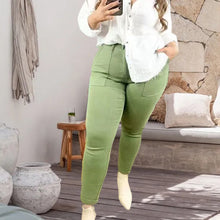 Load image into Gallery viewer, Blue Pull On Denim Joggers