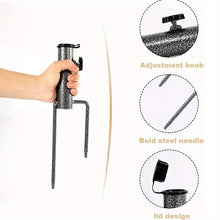 Load image into Gallery viewer, Heavy-Duty Adjustable Spiral Ground Anchor Umbrella Holder