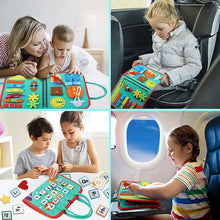 Load image into Gallery viewer, Toddler Felt Busy Board Montessori Toys