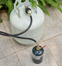 Load image into Gallery viewer, Propane Refill Adapter Hose with Gauge &amp; Control Valve