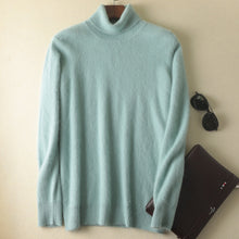 Load image into Gallery viewer, Men's Mink Turtleneck Bottoming Sweater