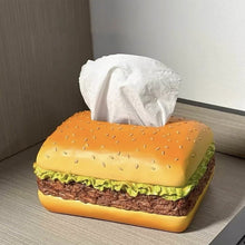 Load image into Gallery viewer, Charming Burger Tissue Box