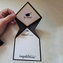 Load image into Gallery viewer, Degree Cap Graduation Card