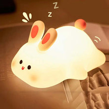 Load image into Gallery viewer, Big Face Rabbit Silicone Night Light