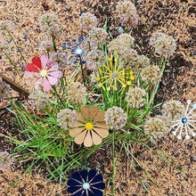 Load image into Gallery viewer, Set of 3 Dandelion Native Metal Flowering Stems
