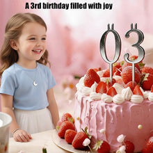 Load image into Gallery viewer, Reusable Number Birthday Candle Holder Set