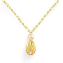 Load image into Gallery viewer, Vintage Mermaid Pearl Shell Necklace