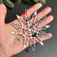 Load image into Gallery viewer, Christmas Snowflake Ornaments