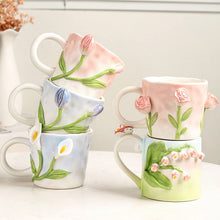 Load image into Gallery viewer, 3D Flower Coffee Mug