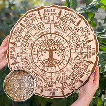 Load image into Gallery viewer, Wheel Of The Year Wood Sign