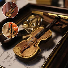 Load image into Gallery viewer, Crafted Leather Violin &amp; Cello Keychain