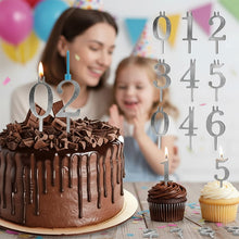 Load image into Gallery viewer, Reusable Number Birthday Candle Holder Set