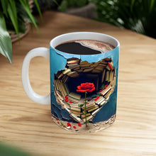 Load image into Gallery viewer, 3D Effect Bookshelf Coffee Mug