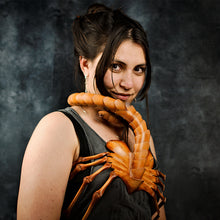 Load image into Gallery viewer, Hand Stitch Leather Scorpion Mask