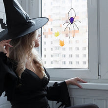 Load image into Gallery viewer, Spider Stained Glass Suncatcher