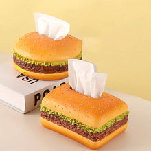 Load image into Gallery viewer, Charming Burger Tissue Box