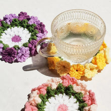 Load image into Gallery viewer, Hand Knit Crochet Suzuran Flower Coaster