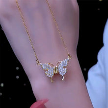 Load image into Gallery viewer, Magnetic Butterfly Patchwork Necklace
