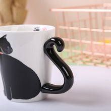 Load image into Gallery viewer, Cute Handmade Black Cat Lucky Coffee Cup