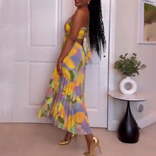 Load image into Gallery viewer, Casual Pleated Print Dress