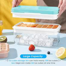 Load image into Gallery viewer, Press-Type Ice Cube Tray Set