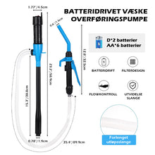 Load image into Gallery viewer, Bærbar batteridrevet pumpe