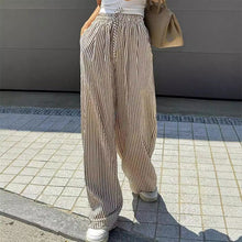 Load image into Gallery viewer, Loose and versatile high-waisted elastic wide-leg pants
