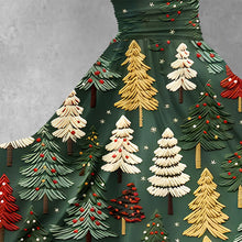 Load image into Gallery viewer, Women's Christmas Tree Print Design Maxi Dress