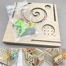 Load image into Gallery viewer, All-in-one Wooden Yarn Bowl - Multifunctional knitting tool