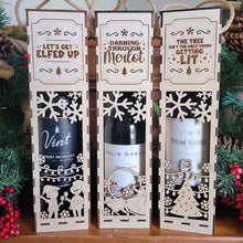 Load image into Gallery viewer, Christmas Funny Wooden Wine Box