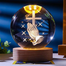 Load image into Gallery viewer, Jesus Glowing Crystal Ball