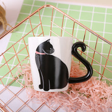 Load image into Gallery viewer, Cute Handmade Black Cat Lucky Coffee Cup