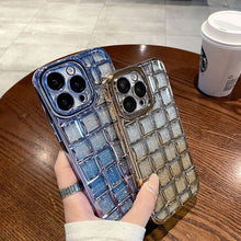 Load image into Gallery viewer, All-inclusive Glitter Gradient Rhombus Phone Case