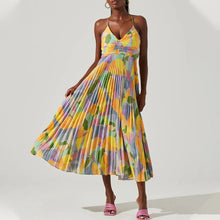 Load image into Gallery viewer, Casual Pleated Print Dress
