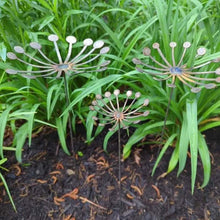 Load image into Gallery viewer, Set of 3 Dandelion Native Metal Flowering Stems