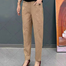 Load image into Gallery viewer, Women's Elastic Waist Cotton Pants