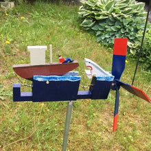 Load image into Gallery viewer, Jaws Disaster Whirligig - Funny Garden Decor