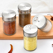 Load image into Gallery viewer, Glass Spice Jars Set