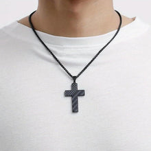 Load image into Gallery viewer, American Flag Cross Pendant Necklace