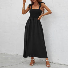 Load image into Gallery viewer, Sleeveless Suspender Print Elegant Dress