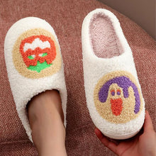 Load image into Gallery viewer, Halloween Cartoon Pattern Plush Slippers