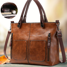 Load image into Gallery viewer, Ladies Vintage Leather Shoulder Bag