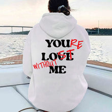 Load image into Gallery viewer, Plain Sweatshirt With Letter Print